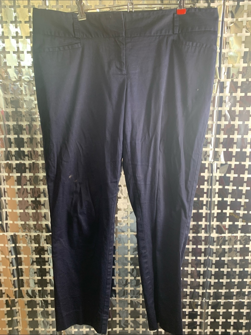 The Limited Navy Straight Leg Pants